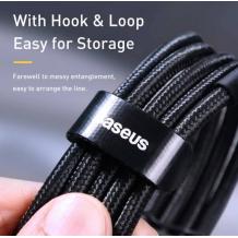 USB кабел BASEUS CAFULE PD Type-C to Type-C, 5A 2m.100W /черно и червено/