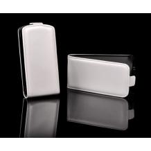 Луксозен сатенен калъф Flip за Sony Xperia P Lt22i - бял