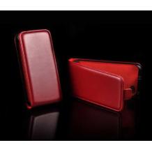 Луксозен кожен калъф Flip тефтер за Samsung Galaxy mini 2 S6500 - червен