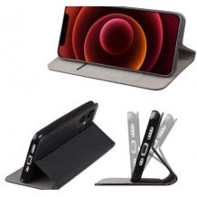Кожен калъф Flip тефтер Magnetic Book със стойка за Samsung S26 FE - черен