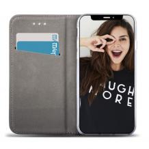 Кожен калъф Flip тефтер Magnet Book със стойка за Huawei Honor View 20 - златист