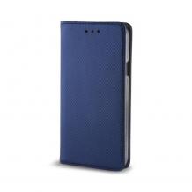 Кожен калъф Flip тефтер Magnet Book със стойка за Motorola Edge 50 Pro - тъмносин