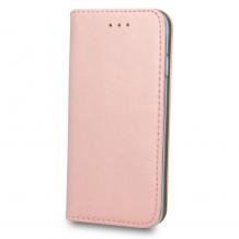 Кожен калъф Flip тефтер Flexi bSmart Magnetic Book със стойка за Samsung Galaxy A41 A415 - Rose Gold