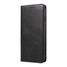 Кожен калъф Flip тефтер Magnetic Book със стойка за Honor 400 5G - черен