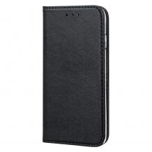 Кожен калъф Flip тефтер Magnet Book със стойка за Huawei Y5 2019 - черен