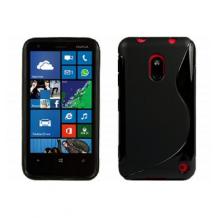 Силиконов калъф ТПУ S-Line за Nokia Lumia 620 - черен