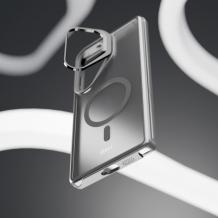 Удароустойчив хибриден кейс Etteri Morning Fog с Magsafe и стойка за Samsung Galaxy S26 - Черен