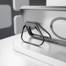 Удароустойчив хибриден кейс Etteri Morning Fog с Magsafe и стойка за Samsung Galaxy S26 - Черен