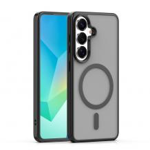 Луксозен гръб / кейс / Matte Case с безжично зареждане MagSafe за Samsung Galaxy A16 / Samsung A17 / Samsung A26 - черен