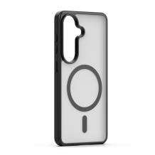 Луксозен гръб / кейс / Matte Case с безжично зареждане MagSafe за Samsung Galaxy A16 / Samsung A17 / Samsung A26 - черен