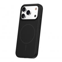 Силиконов калъф / гръб Silicone Thin MagSafe case за iPhone 17 Pro Max / iPhone 18 Pro Max – Черен кейс