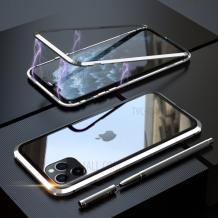 Магнитен калъф Bumper Case 360° FULL за Apple iPhone 11 Pro 5.8'' - прозрачен / сребриста рамка