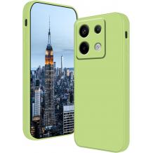 Силиконов калъф / кейс / Nano TPU за Xiaomi Redmi Note 13 5G - зелен гръб със защита за камерата