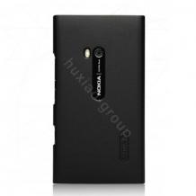 Луксозен заден предпазен твърд гръб / капак / Nillkin Grid за Nokia Lumia 900 - черен