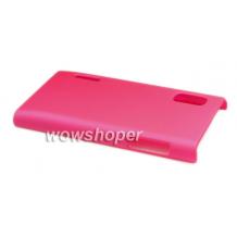 Заден предпазен капак / твърд гръб / за LG Optimus L5 E610 - розов / матиран
