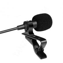 Щипка с микрофон Lavalier Lightning GL-141 / Clip-on Lightning Microphone - черна