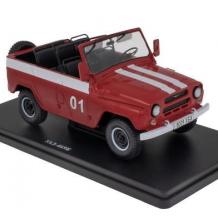 Метална кола UAZ 469B in Fire Department livery 1972 Hachette