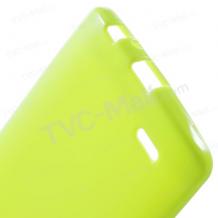 Силиконов калъф / гръб / TPU за LG G3 D850 - зелен / гланц