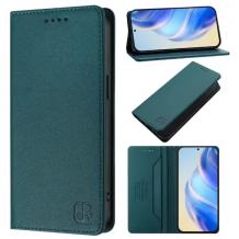 Кожен калъф Flip тефтер Magnetic Book Pro със стойка за Xiaomi Redmi A5 4G 173.45mm 6.88 " - тъмнозелен