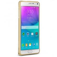 Луксозен Bumper Love Mei за Samsung G850F Galaxy Alpha - златен