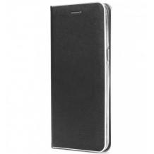 Луксозен кожен калъф Flip тефтер Luna Book за Samsung Galaxy A32 5G - черен