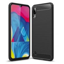 Силиконов калъф / гръб / TPU за Samsung Galaxy M10 - черен / carbon