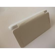 Кожен калъф Flip Cover тип тефтер за HTC One mini M4 - бял