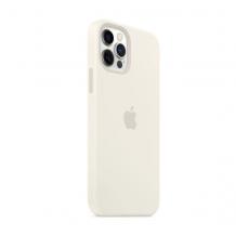 Силиконов калъф / гръб / Clear Case MagSafe за Apple iPhone 12 Pro Max 6.7" - бял