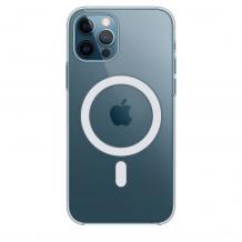 Силиконов калъф / гръб / Clear Case MagSafe за Apple iPhone 12 mini 5.4" - Прозрачен