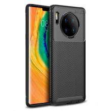 Луксозен силиконов калъф / гръб / TPU Auto Focus за Huawei Mate 30 Pro - черен / Carbon