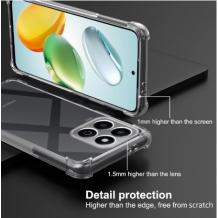 Удароустойчив силиконов калъф / гръб / TPU Anti Shock за Honor X8C - прозрачен