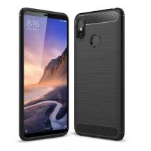 Силиконов калъф / гръб / TPU за Xiaomi Mi Max 3 - черен / carbon