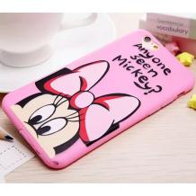 Ултра тънък силиконов калъф / гръб / TPU Ultra Thin за Apple iPhone 6 / iPhone 6S - Minnie Mouse / Anyone seen Mickey?