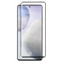 5D full cover Tempered glass Full Glue screen protector Samsung Galaxy S25 Ultra / Извит стъклен скрийн протектор с лепило от вътрешната страна за Samsung Galaxy S25 Ultra - черен кант