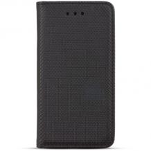 Кожен калъф Magnet Case със стойка за HTC Desire 626 - черен