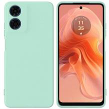 Силиконов калъф / кейс / Nano TPU за Motorola Moto G24 / G04 / E14 - мента гръб със защита за камерата