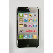 Ултра тънък заден предпазен капак за Apple iPhone 4 / 4s - сив прозрачен