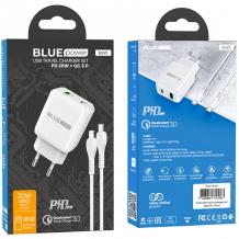 Зарядно устройство BLUE Power BLN5 PD20W QC3.0 220V с кабел 1м Lightning - Type C