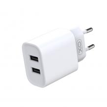 Зарядно устройство комплект XO CE02C 2x USB 2,1A + Type C кабел