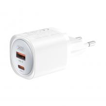 Зарядно устройство комплект XO CE21 PD 30W 1x Type C 1x USB + Type C - Type C кабел