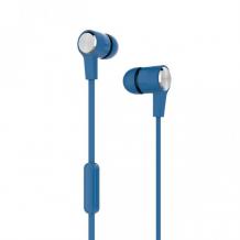 Стерео слушалки Yookie YK990 / handsfree / 3.5mm за смартфон - сини
