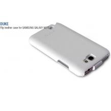 Луксозен кожен калъф Flip тефтер HOCO Royal Series за Samsung Galaxy Note 2 N7100 / Note II N7100 - бял