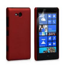 Заден предпазен твърд гръб за Nokia Lumia 820 - червен