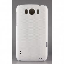 Заден предпазен капак Grid Style за HTC sensation XL бял