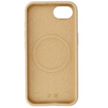 Луксозен гръб / кейс / Smooth Guard Silicone Case с безжично зареждане MagSafe за Apple iPhone 16e - кафяв