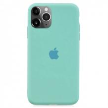 Луксозен силиконов гръб Silicone Case за Apple iPhone 11 Pro 5.8" - мента