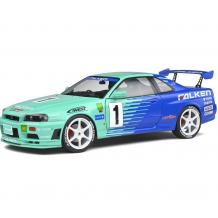 Метална кола Nissan Skyline (R34) GT-R SOLIDO 2001 1/18