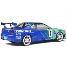 Метална кола Nissan Skyline (R34) GT-R SOLIDO 2001 1/18