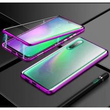 Магнитен калъф Bumper Case 360° FULL за Samsung Galaxy A70 - прозрачен / черен рамка