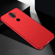 Луксозен твърд гръб за Nokia 8 Sirocco - червен